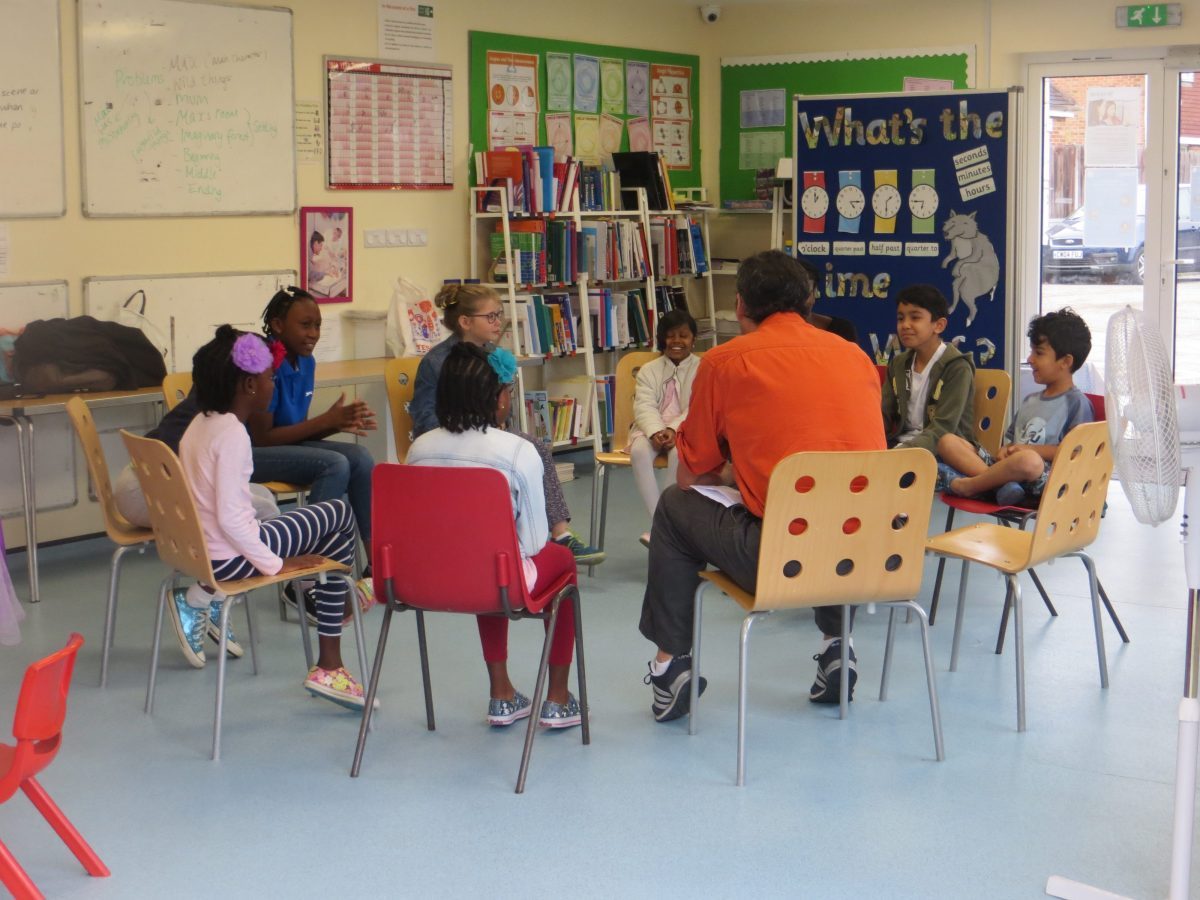 Brainbox workshop children story circle